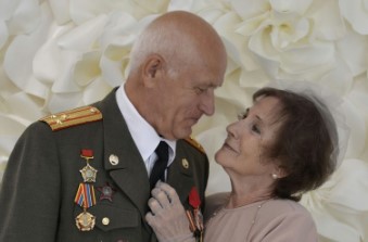 Чествование юбиляров супружеской жизни семьи Талабаевых